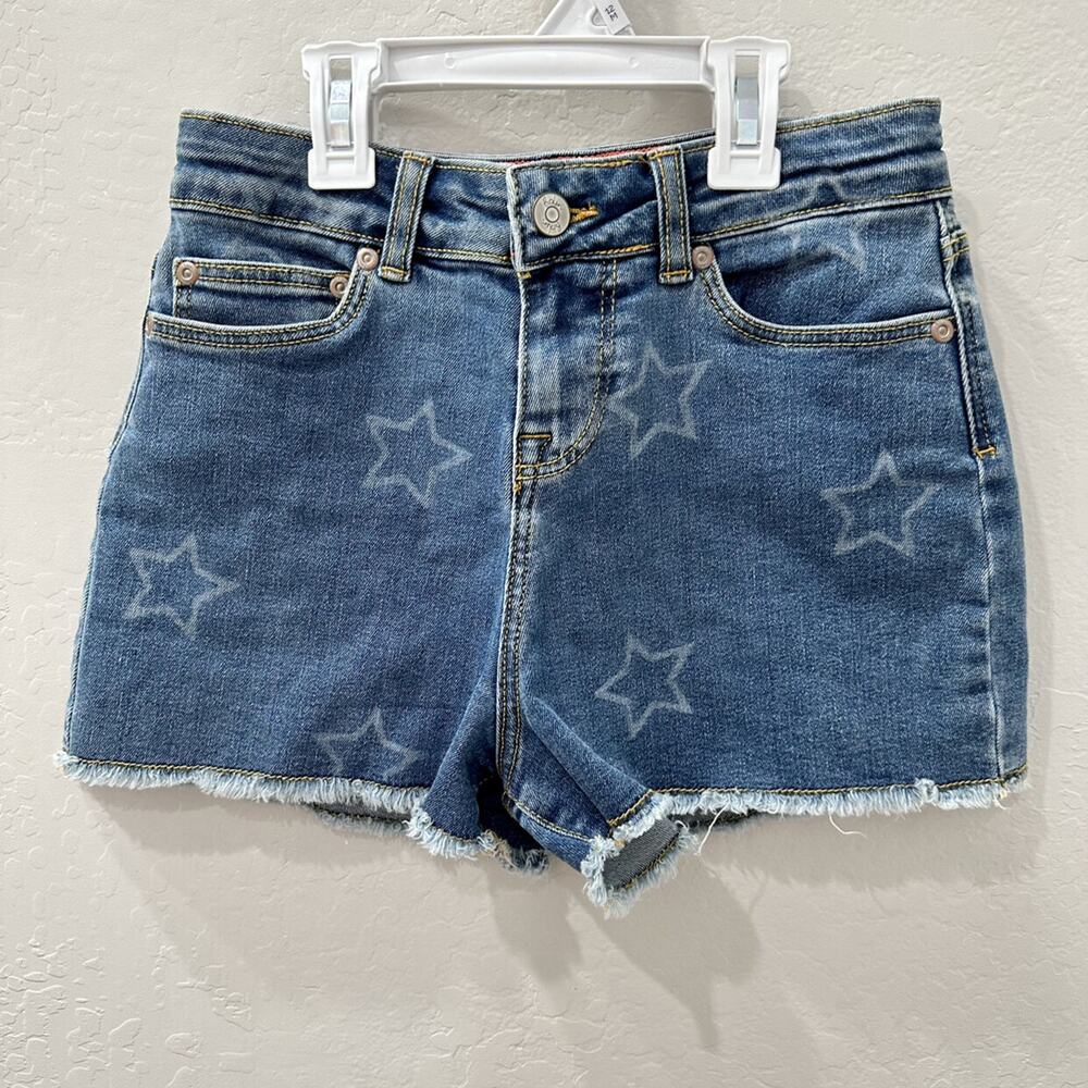 Mini Boden Stars Cut-Off Denim Shorts